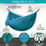 Extra Stor Camping Hängmatta – 3x2 m med Tillbehör