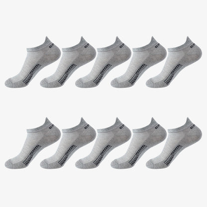 10-pack Låga Sportstrumpor – Unisex & Andas