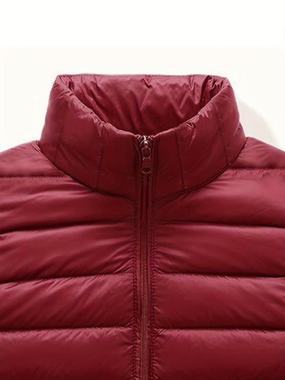 Lättviktsjacka herr – ståkrage & zip-up design för vår/höst