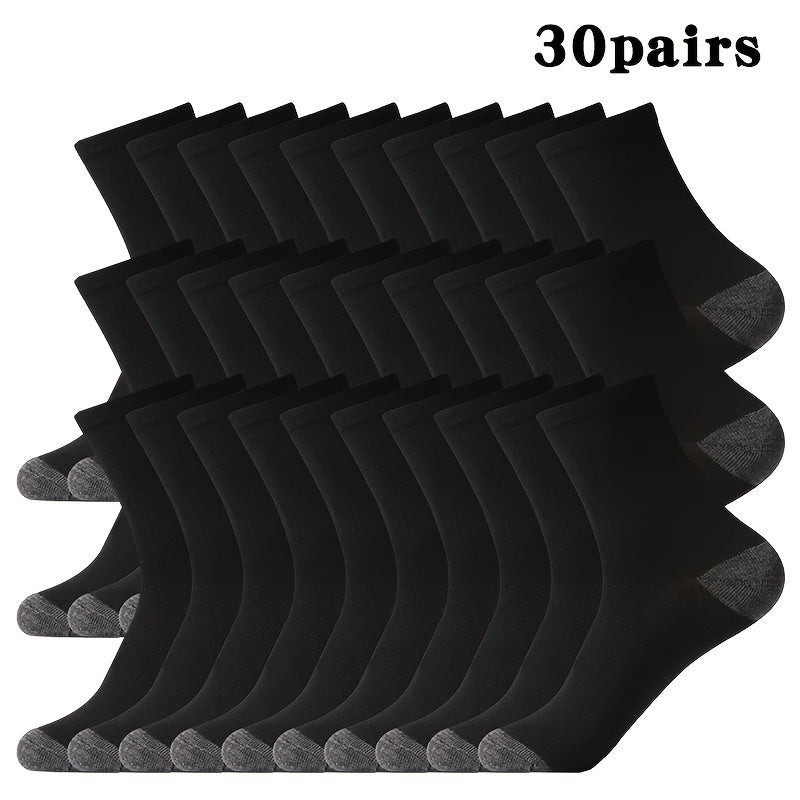 BasicBlack – 20/30/50 par svarta herrstrumpor