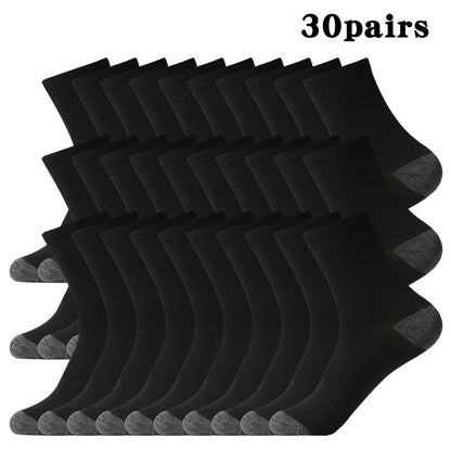 BasicBlack – 20/30/50 par svarta herrstrumpor