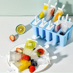 12-Formars Silikonglassform med Återanvändbara Pinne och Rengöringsborste