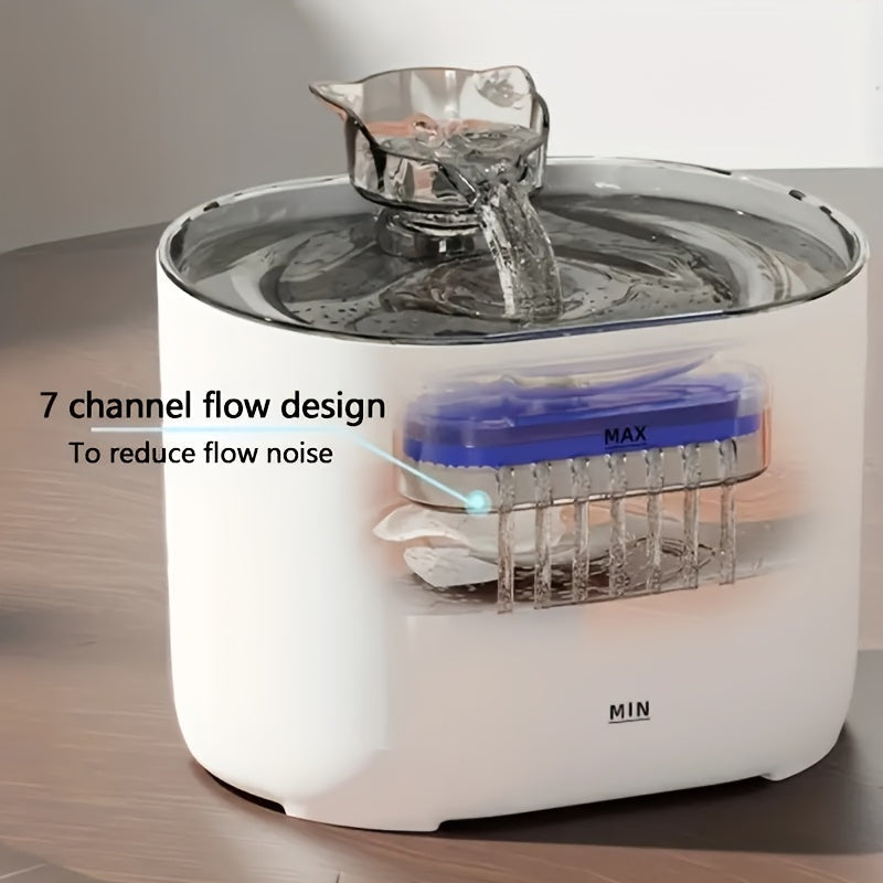 Stille kattefontene med kapasitet på 2,2 liter