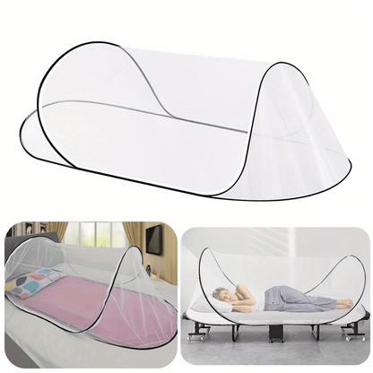 Uppfällbart Myggnät för Säng och Camping