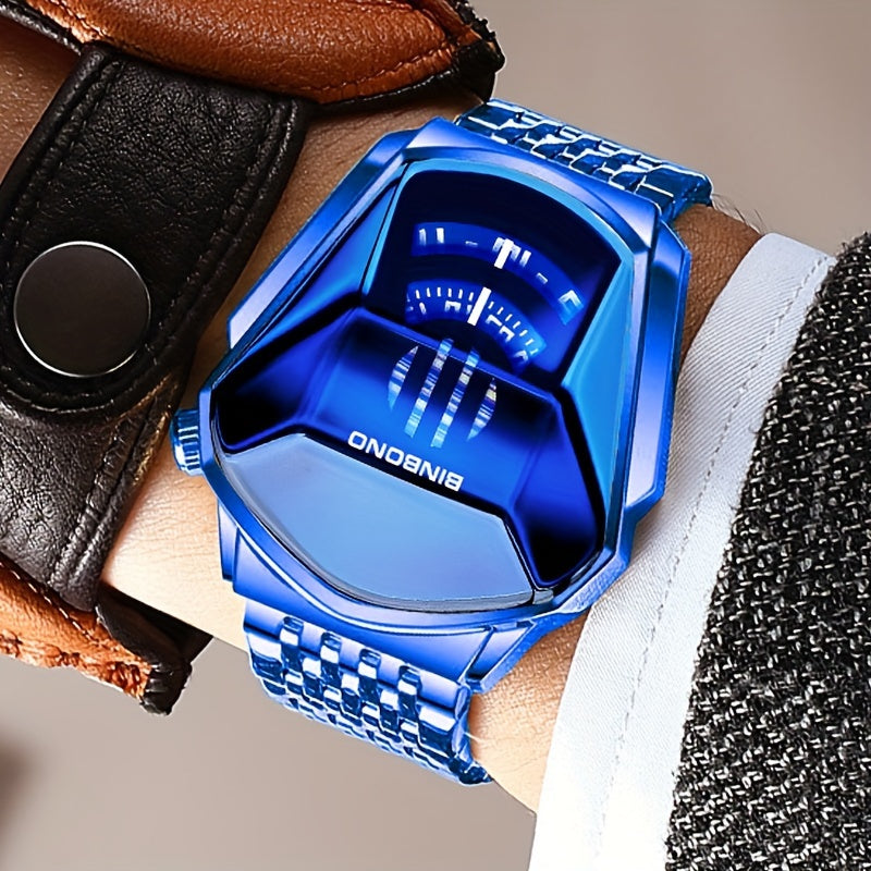 Klocka Fredrik (herrklocka i stål med stor urtavla & sportig design)