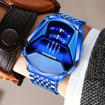 Klocka Fredrik (herrklocka i stål med stor urtavla & sportig design)