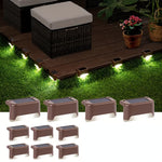 10-pack Solcellslampor för Trappa & Räcke – Dekorativ Utomhusbelysning