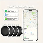 4-Pack GPS-Spårare, Anti-förlust för Husdjur och Prylar