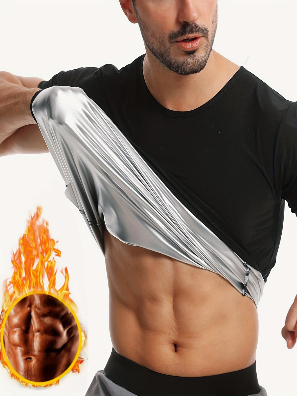 Svett T-shirt™ – Herr T-shirt med Fukttransporterande Material