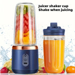 USB Laddningsbar Juiceblender – Portabel med 2 Muggar & Sexbladig Kniv