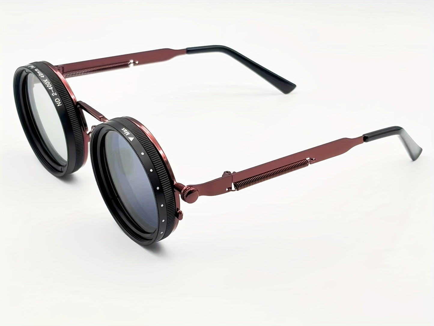 Moderna Justerbara Glasögon med Ljus, Retro Punkstil