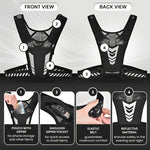 LättRyggsäck™ – Svart Löp-/Cykelryggsäck med Fickor