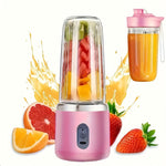 USB Laddningsbar Juiceblender – Portabel med 2 Muggar & Sexbladig Kniv