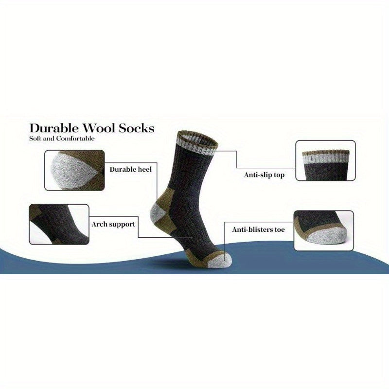 UllKraft – 5-pack herrstrumpor i tjock ull