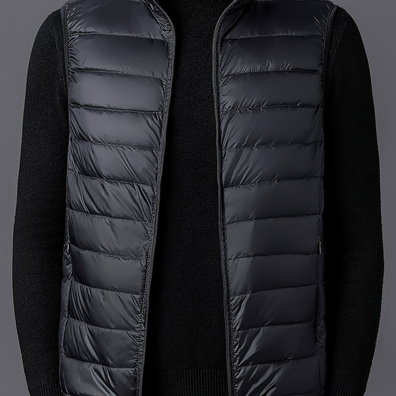 Herrväst ståkrage – lätt väst för vår & höst