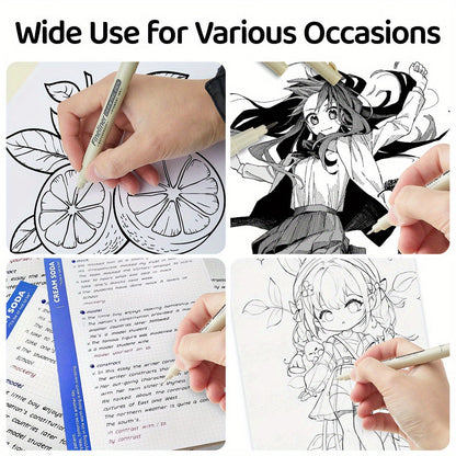 PrecisionArt™ – Fineliner-setti mustalla musteella