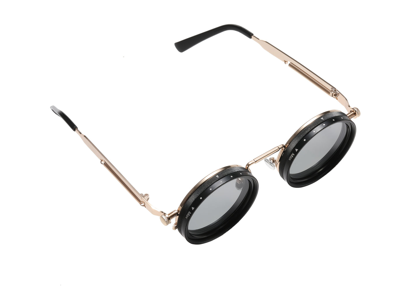 Moderna Justerbara Glasögon med Ljus, Retro Punkstil