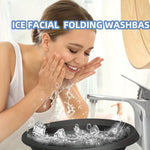 Hopfällbar Silikonskål för Kylande Ansiktsbehandling