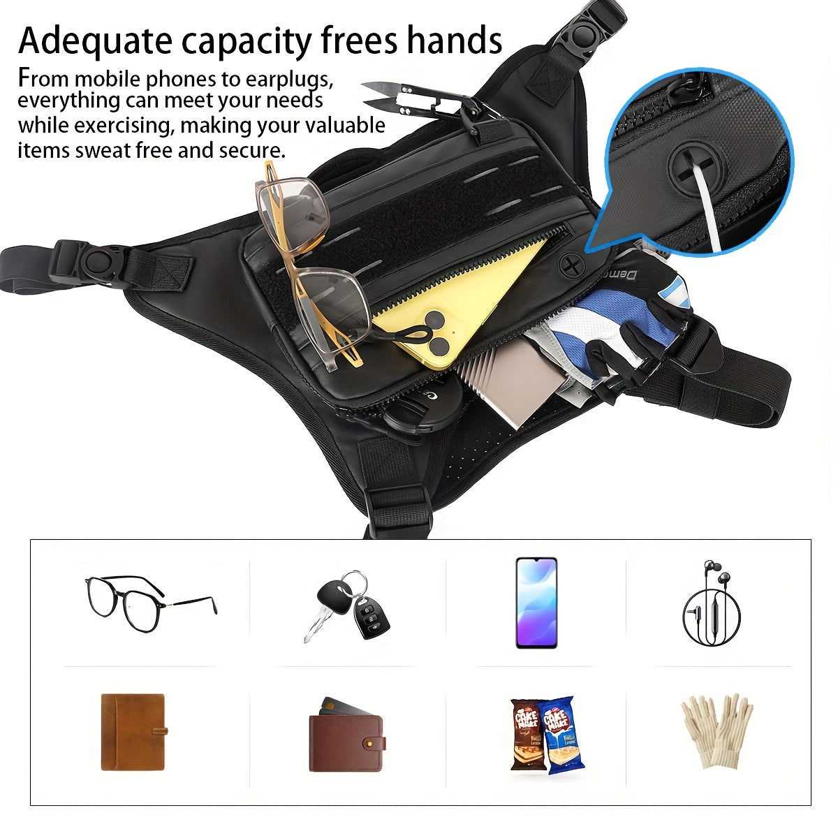 Taktisk Bröstväska för Sport