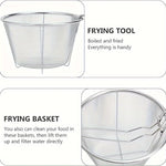 FritösKorg™ – Rostfri Ströksil med Handtag