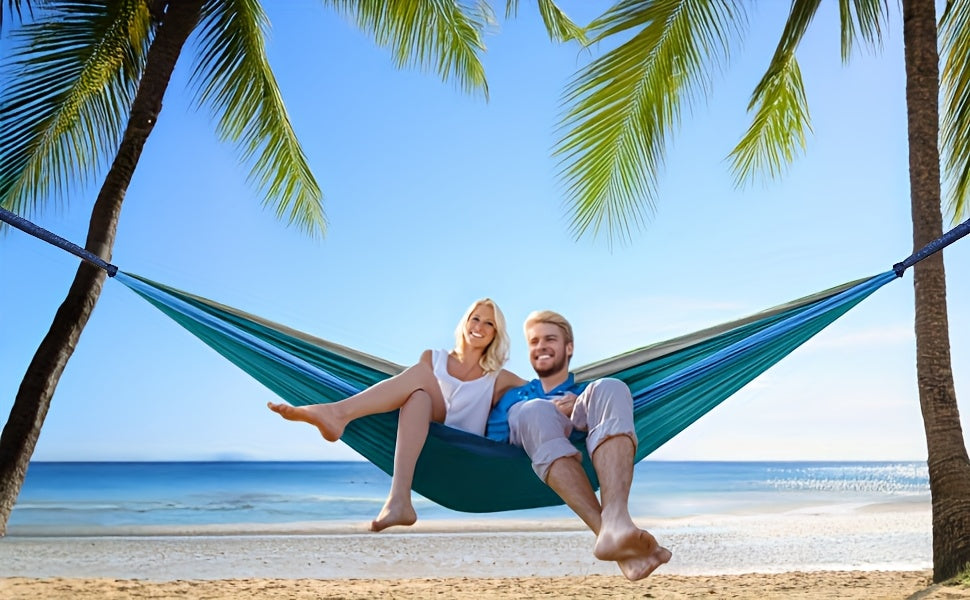 Extra Stor Camping Hängmatta – 3x2 m med Tillbehör