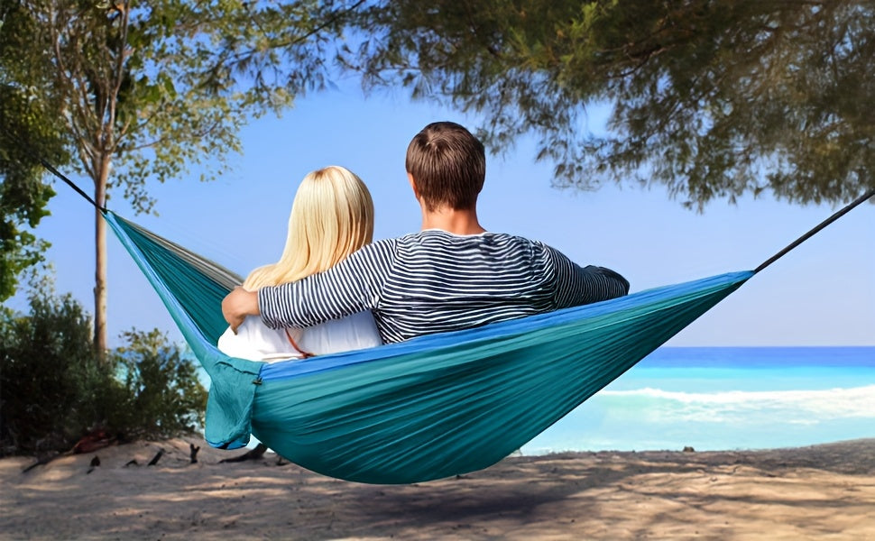Extra Stor Camping Hängmatta – 3x2 m med Tillbehör
