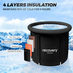 XL isbad tunna – portabel hopfällbar kallvattenbad för återhämtning