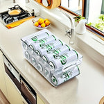 Dubbellager Dryckesställ för Burkar, Kylskåpsorganisatör