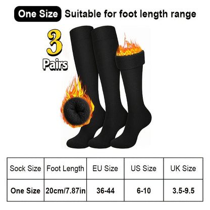 LångVärme – 3 par knästrumpor för vinter