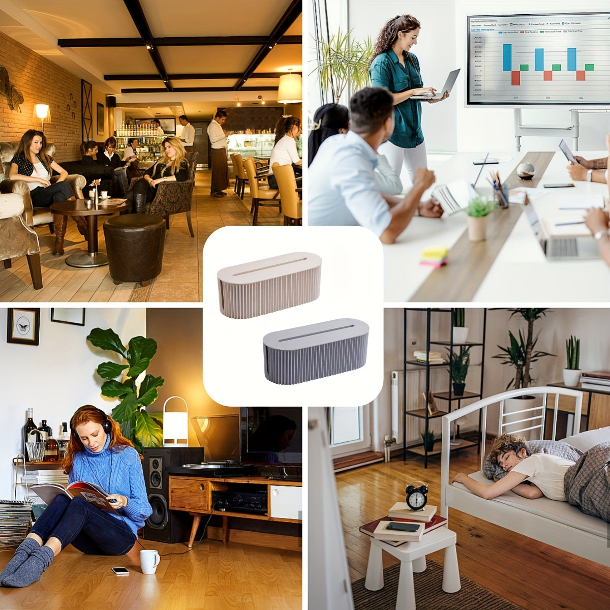 KabelBox™ – Praktisk Kabelorganisatör med Lock