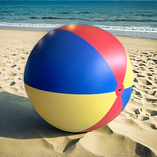 Jättestor Uppblåsbar Boll – Röd/Gul/Blå, Strandspel