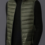 Herrväst ståkrage – lätt väst för vår & höst