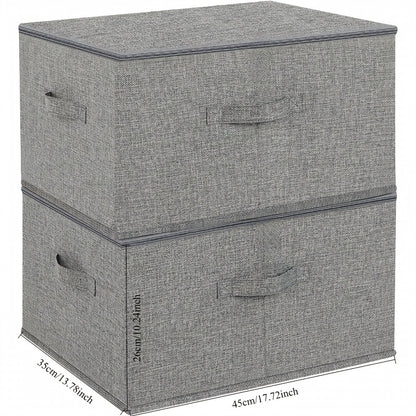 TygBox™ – Vikbar Förvaringslåda med Lock (2-pack)