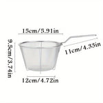 FritösKorg™ – Rostfri Ströksil med Handtag