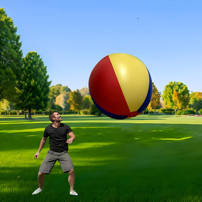 Jättimäinen puhallettava pallo – punainen/keltainen/sininen, rantapeli