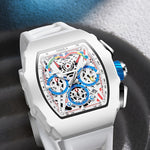 Klocka Martin (herrklocka i vinfat-design med datum, kronograf & vattenskydd 3ATM)