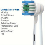 Tandborsthuvuden 16 st – kompatibla med Oral-B eltandborste, mjuka borst