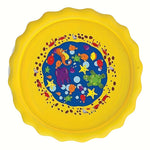 Uppblåsbar Vattenlekmatta för Husdjur, Gul