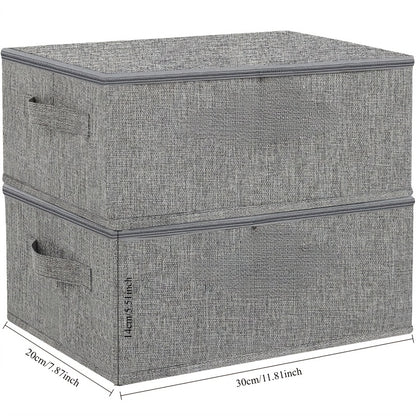 TygBox™ – Vikbar Förvaringslåda med Lock (2-pack)
