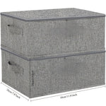 TygBox™ – Vikbar Förvaringslåda med Lock (2-pack)