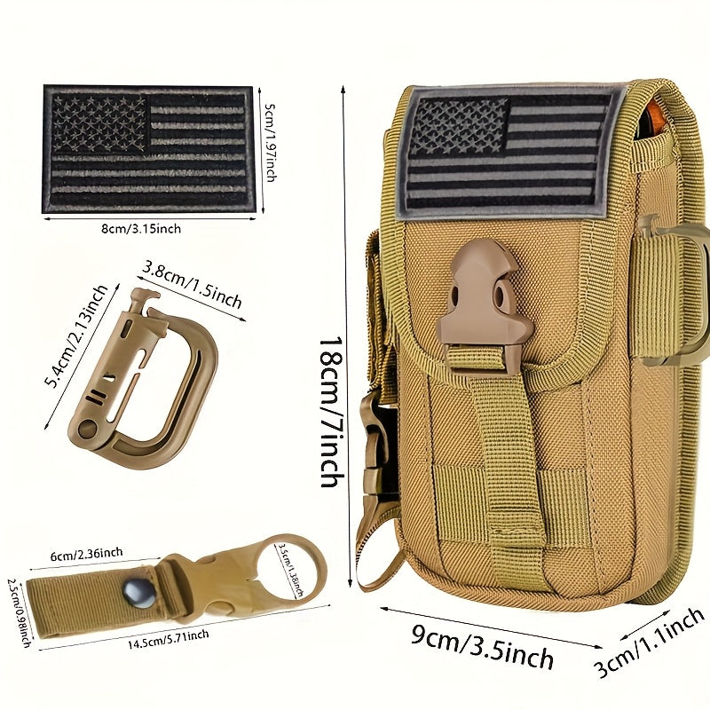 Midjeväska – MOLLE bältesväska med flaskhållare & fack