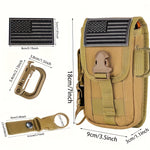 Midjeväska – MOLLE bältesväska med flaskhållare & fack