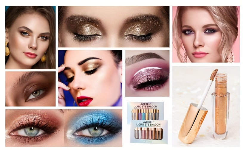 Skimra  – 8 färger Flytande Ögonskugga