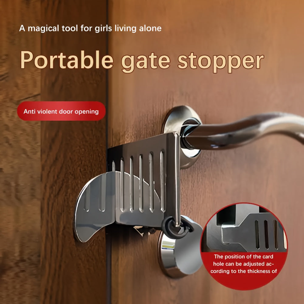 Raskas ovenpysäytin turvahihnalla