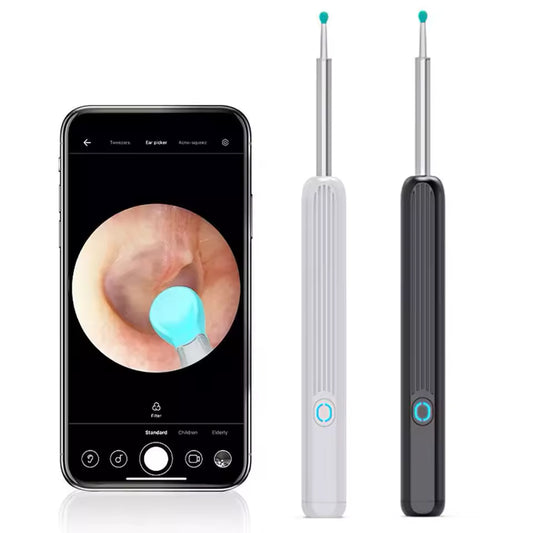 WaxFri™ – Visuell öronrengörare med kamera och LED-belysning för säker borttagning av öronvax