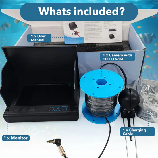 Fiskekamera med 30 meter kabel