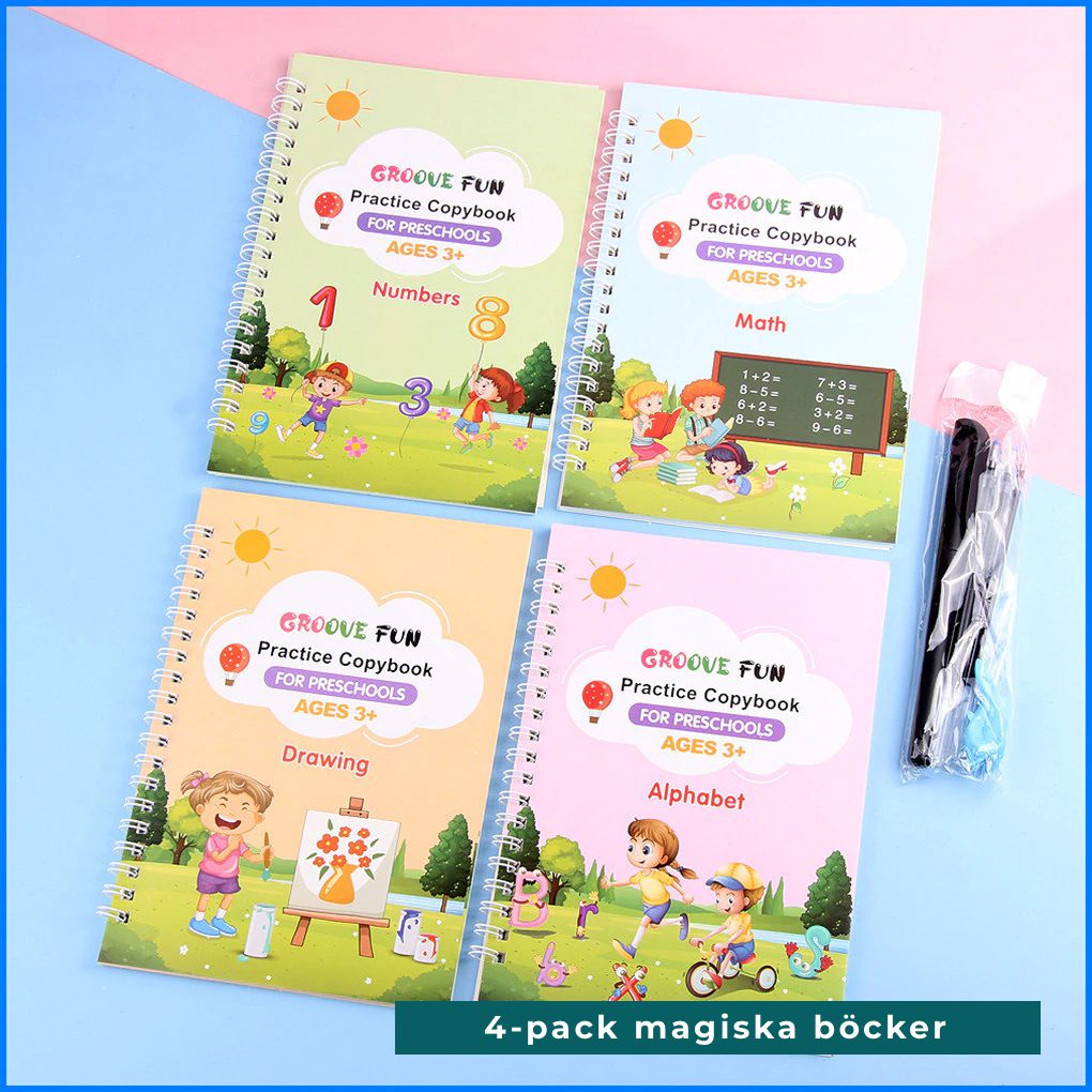 Maagisia piirustus- ja kirjoituskirjoja lapsille 